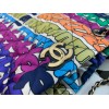 Chanel colorful tote shopping bag