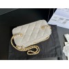 Chanel Vantiy Case White Leather Bag