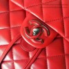 Chanel Quilted Lambskin Backpack Red 170303 VS07838
