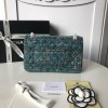 Chanel 25cm Tweed & Gold-Tone Metal Double Flap Bag