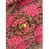 Chanel pink tweed bag