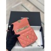 Chanel super mini handle orange bag