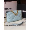 Chanel flap bag light blue 19 bag 26cm