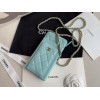 Chanel Phone Purse blue