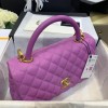 Chanel Coco Handle Purple Caviar Large Bag