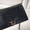 Chanel boy bag Navy Blue A67086
