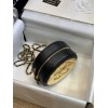 Chanel gold round metal effect mini bag