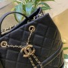 Chanel bucket bag Caviar calfskin Black