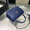 Chanel Trendy CC Blue V Quilter Top Handle Bag