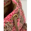 Chanel pink tweed bag