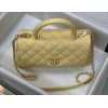 Chanel Coco Handle Yellow Caviar Small Bag