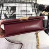 Designer Chanel Chevron Medium Boy Bag Burgundy A67086 VS06664