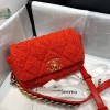 Chanel flap bag red crossbody