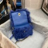 Chanel Shearling Lambskin Blue