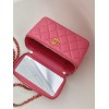 Chanel vanity pink leather handle bag