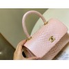 Chanel Coco Pink Python Mini Bag