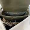 Chanel 19 Flap Lambskin Green Silver Hardware 26cm Bag