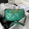 Chanel 19 flap green gold hardware bag 26cm