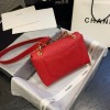 Chanel shoulder flap bag AS1459 in red