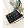 Chanel 2.55 Calfskin Flap Bag Charms 2021 in Black