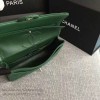 Classic Chanel Lambskin Flap Shoulder Bag Green A01112 VS04940