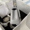 Chanel 22B Mini CF handle gray bag
