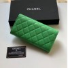 Chanel green caviar wallet