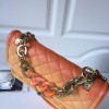 Chanel Flap Grained Calfskin Bag Orange AS0062