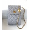 Chanel gray phone case