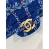 Chanel CF denim tweed bag 25cm