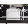 Chanel 19 White Gold Hardware 26cm