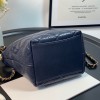 Chanel Crumpled Lambskin Mini Hobo Bag Blue