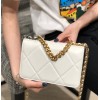 Chanel Quilted 19 Wallet on Chain WOC White 2019