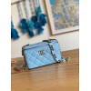 Chanel vanity blue caviar COCO letter small/ mini bag