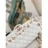 Chanel 2.55 Calfskin Flap Bag Charms 2021 in White