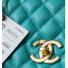 Chanel Coco Handle Blue Large Caviar Bag