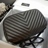 Chanel Chevron Lambskin Black Gold Hardware Large Backpack