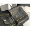 Chanel shopping bag V quilter black leather