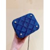 Chanel denim vanity comestic bag