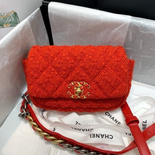 Chanel flap bag red crossbody