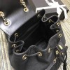 Chanel Fine Grain Embossed Calf Leather Backpack