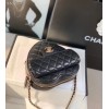 Chanel New Heart Shaped Bag AS2060 Black