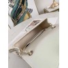 Chanel Classic Handbag Iridescent Ivory silver hardware 25cm