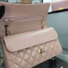 CHANEL 1112 Pink 2.55 Lambskin Leather Flap Bag With Gold&silver Hardware