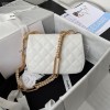 Chanel flap bag 20cm white AS2975