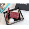 Chanel mini boy 22A gold red bag