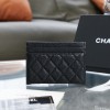 Chanel boy silver card holder