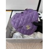 Chanel New Heart Shaped Bag AS2060 Purple