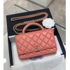 Chanel woc small handle orange bag