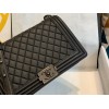 Chanel Le Boy Caviar Black Hardware 28cm Bag